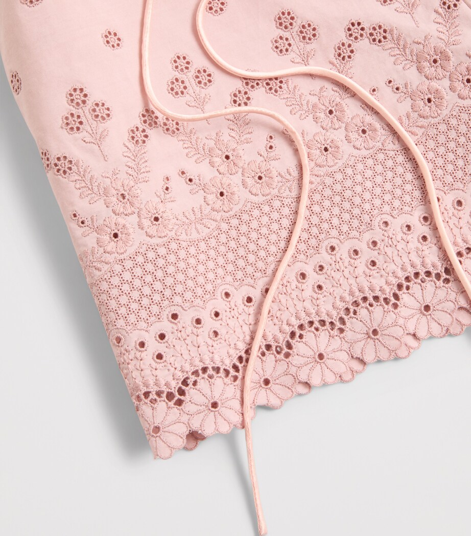 Valentino Womens Cotton Lace Shorts Image 6