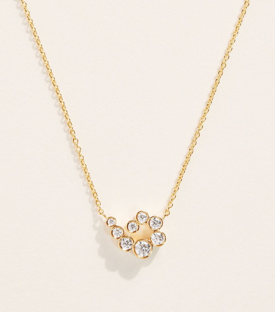 Sophie Bille Brahe Yellow Gold and Diamond Lucia Pendant Necklace Yellow Gold Image 1