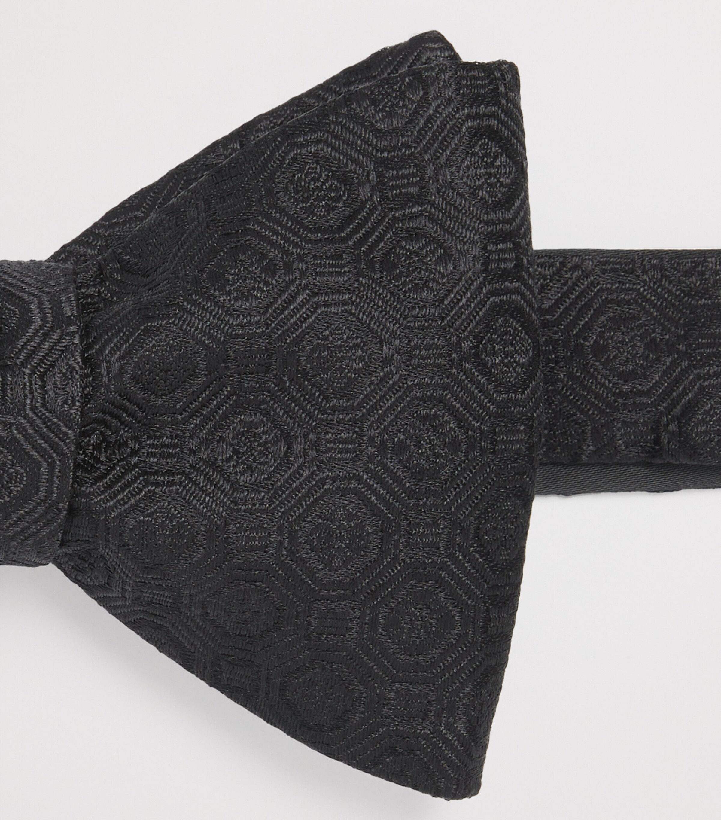 Eton Silk Medallion Bow Tie Black Image 3