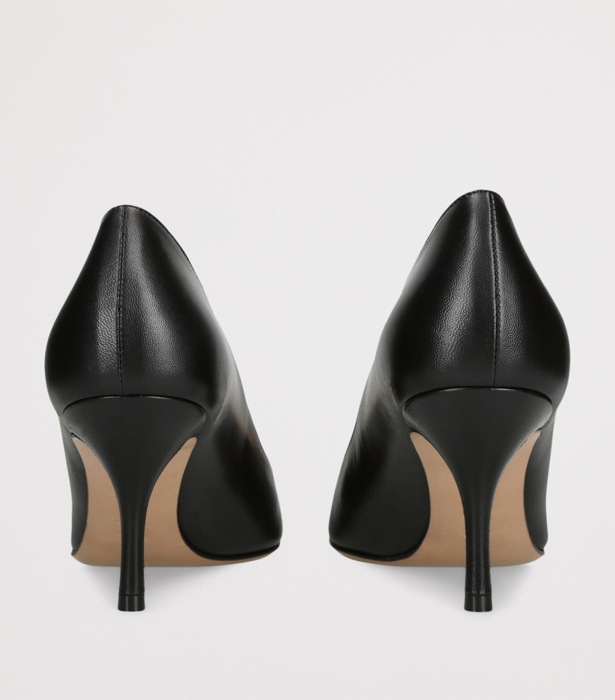 Salvatore Ferragamo Leather Lara Pumps 70 Black Image 2