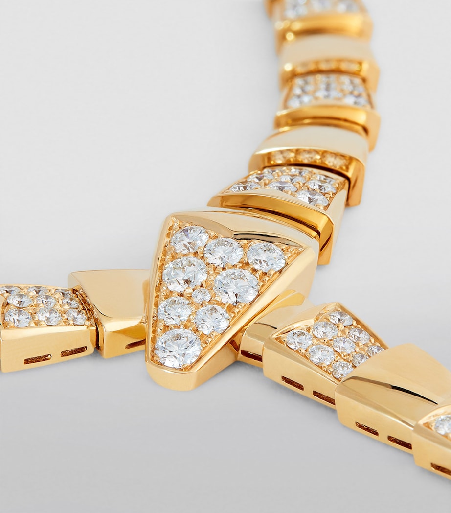 Yellow Gold and Diamond Serpenti Scaglie Necklace YELLOW GOLD Image 5