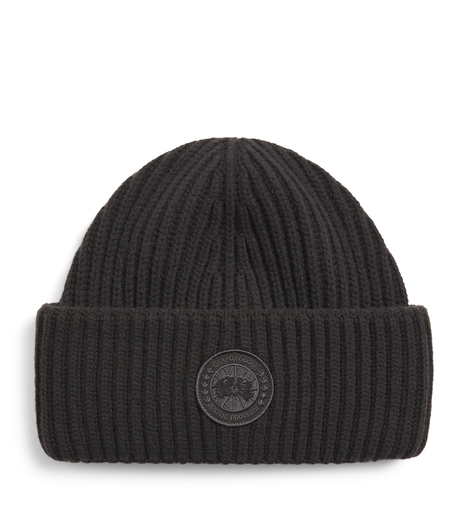 Canada Goose Merino Wool-Cashmere Double Fold Toque Beanie Arabica Image 1