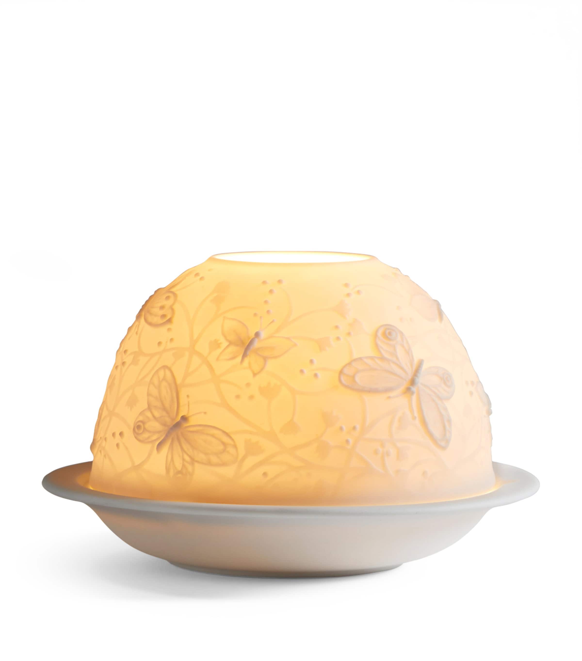 Bernardaud Butterflies LED Votivelight Lithophane | Lighting | Table Lamps | Designers | Bernardaud