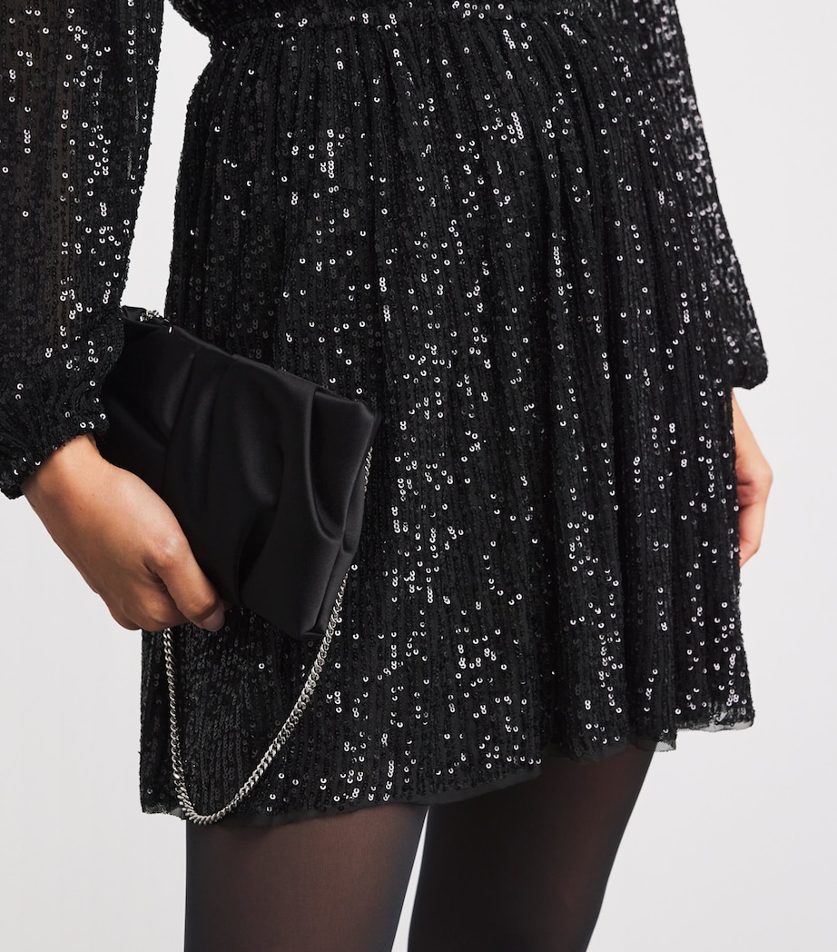 Sequin Gianetta Mini Dress BLACK Image 4