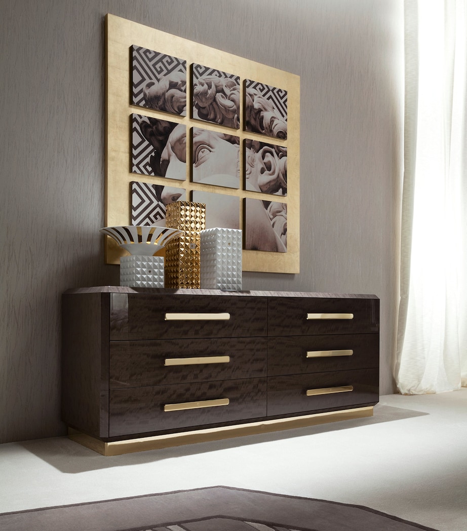 Giorgio Collection Infinity Dressing Table Mahogany And Gold Image 4
