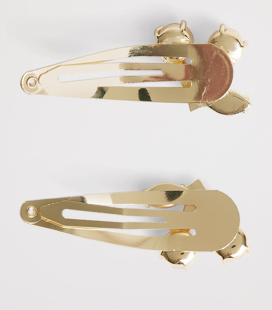 Bonpoint Cherry-Embellished Hair Clips (Set of 2) Rose Pale Image 2