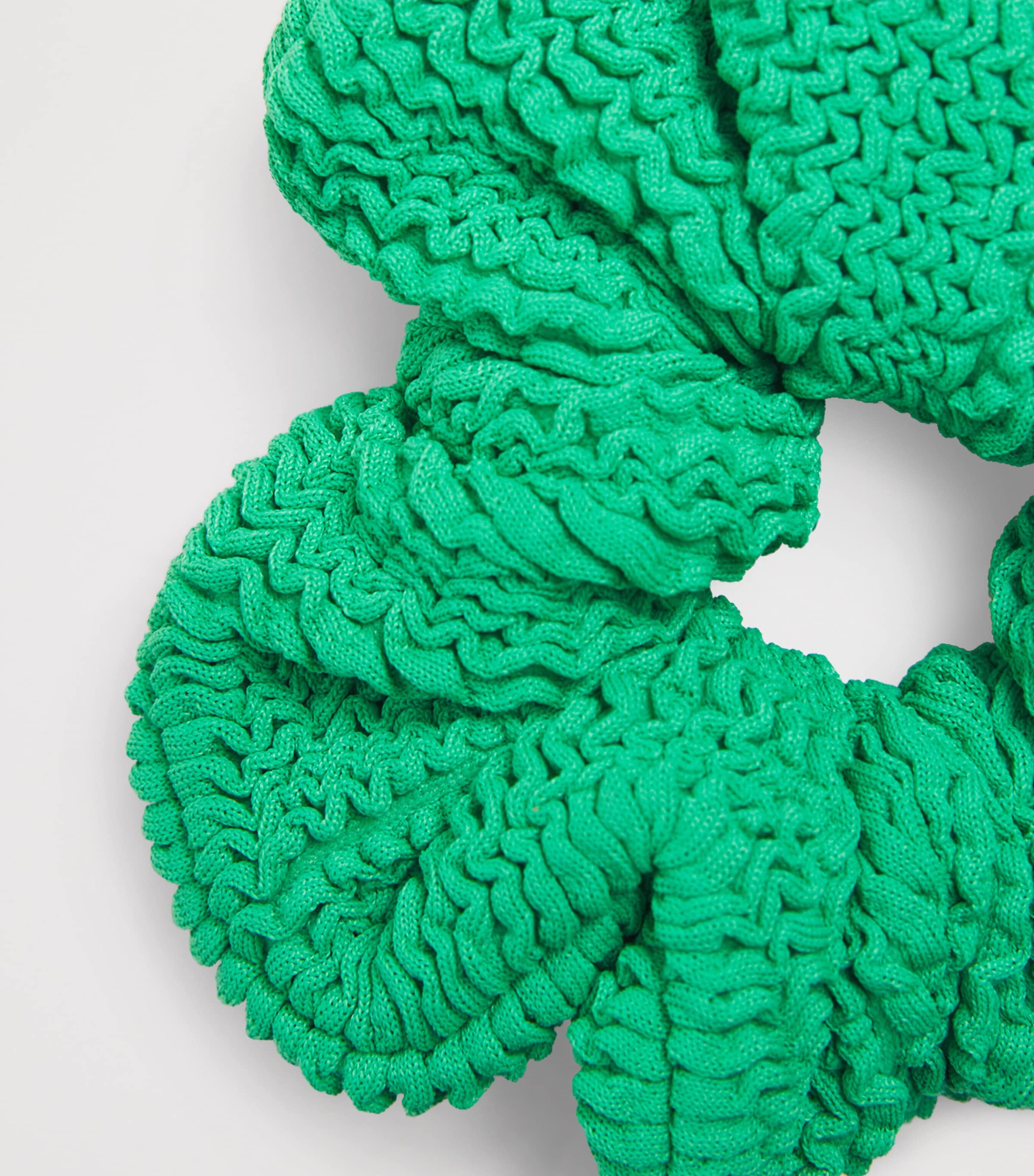 Hunza G Crinkle Scrunchie Emerald Image 2
