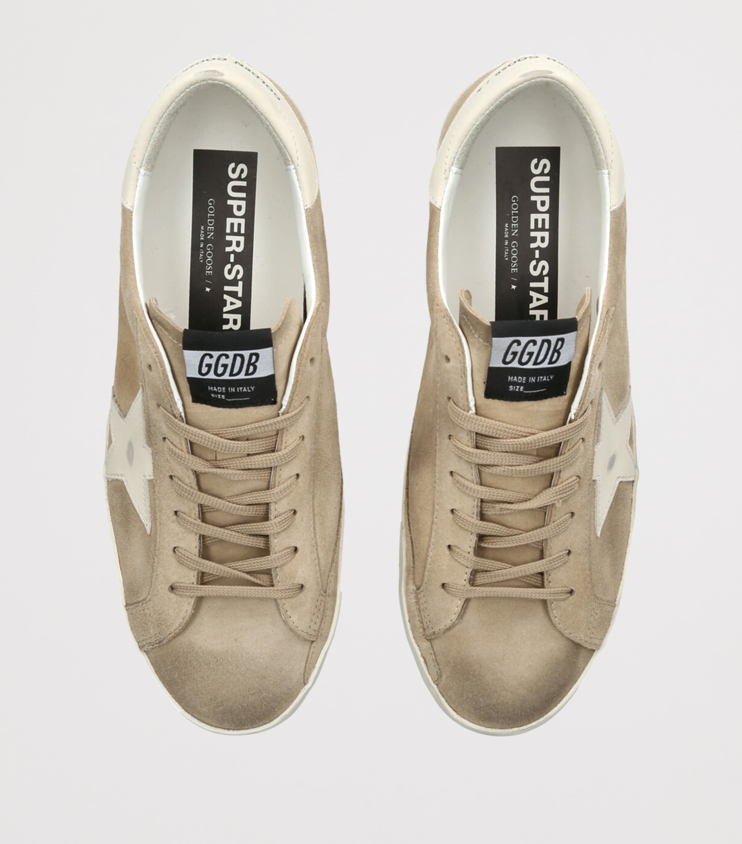 Golden Goose Suede Super-Star Sneakers Beige Image 4