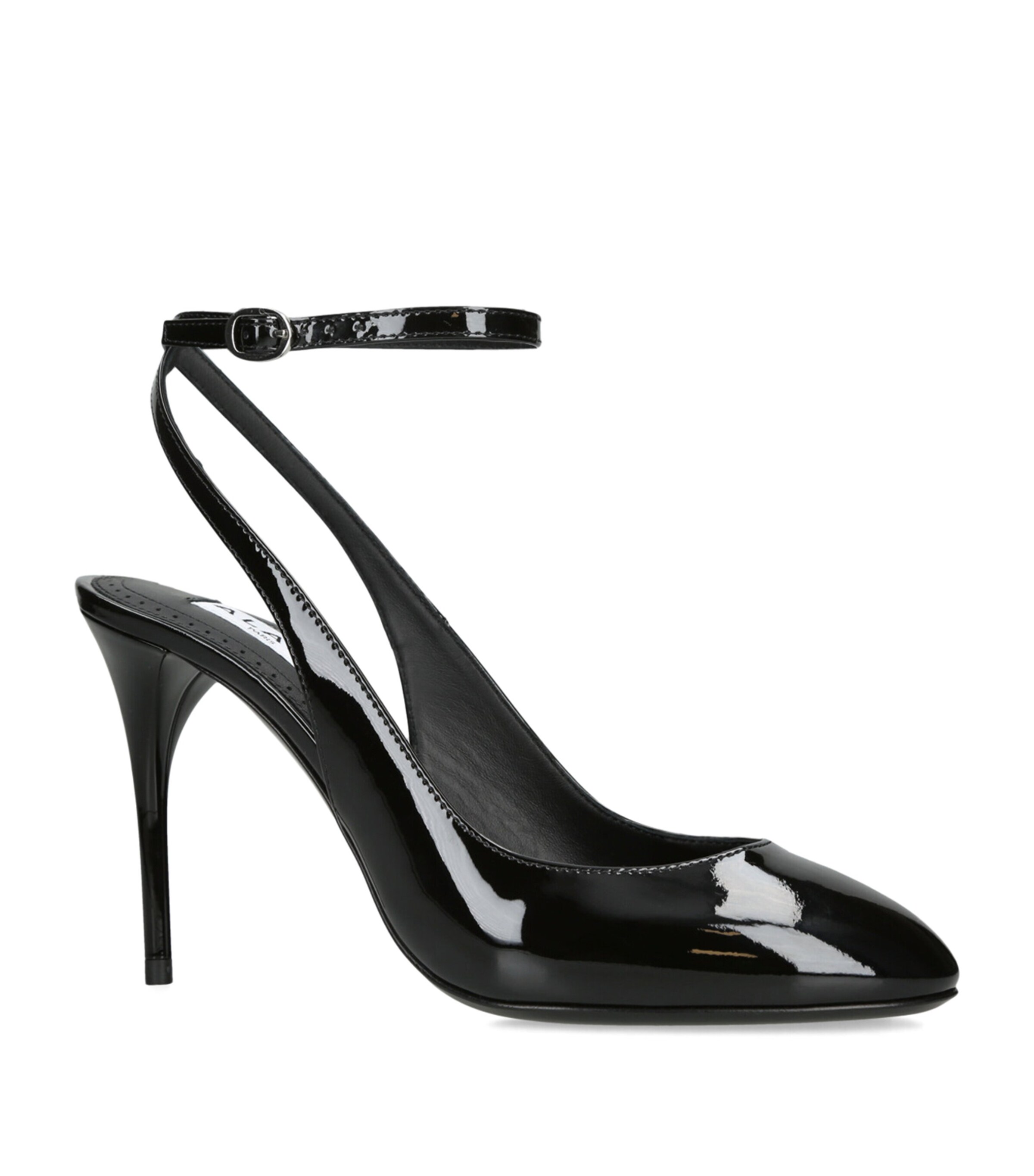 Patent Leather Slingback Pumps 90 BLACK Image 3