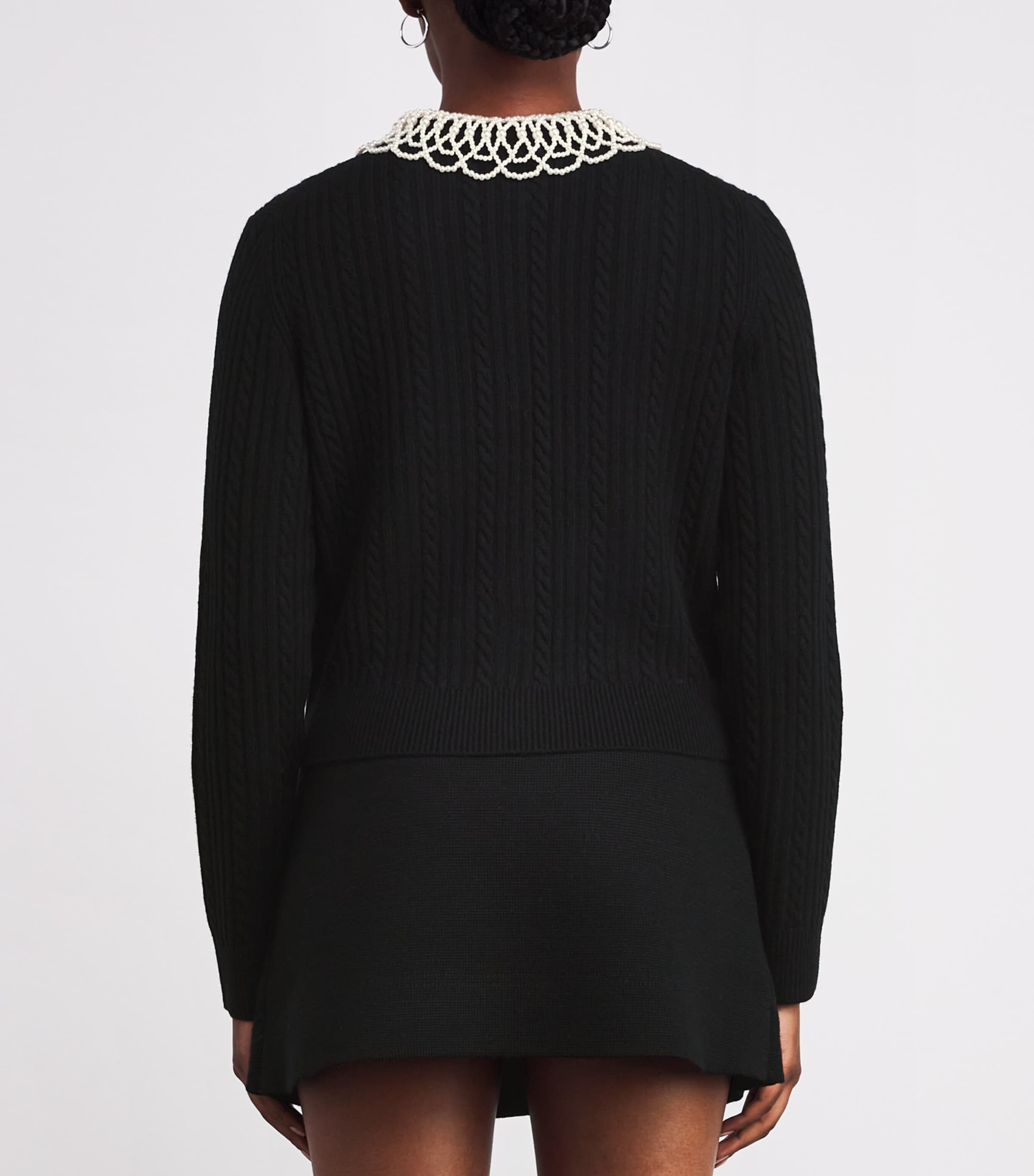 Wool-Blend Cardigan BLACK Image 4