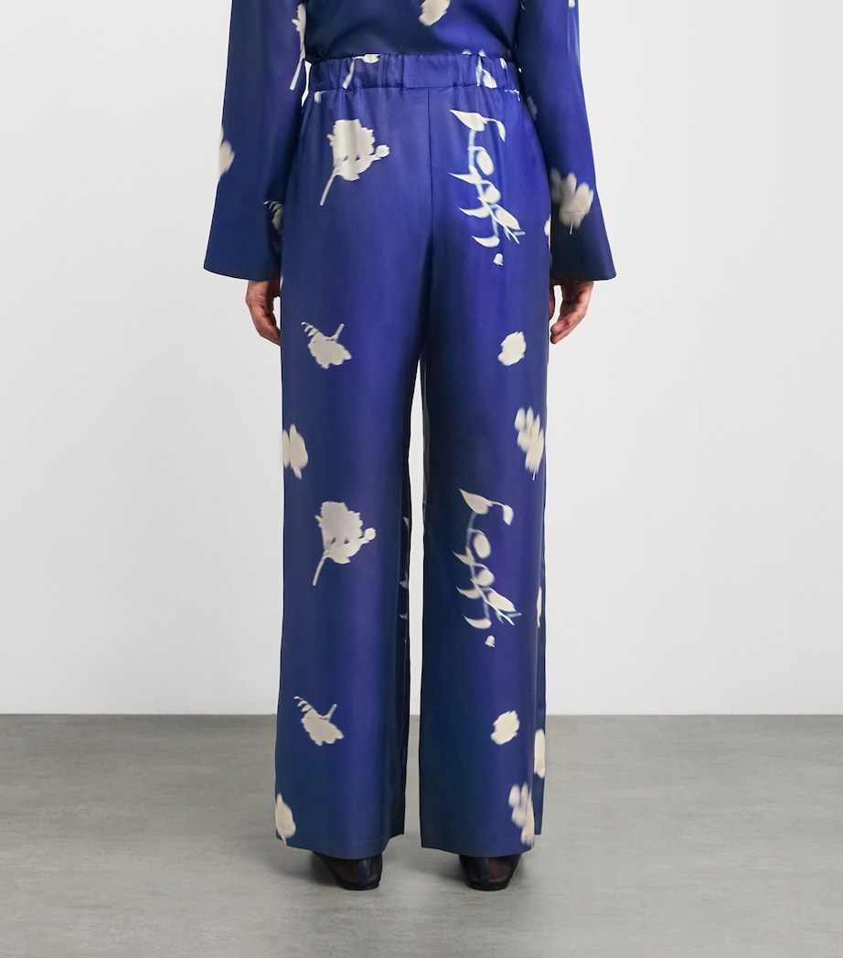 Silk Helga Trousers CHINA BLUE Image 4