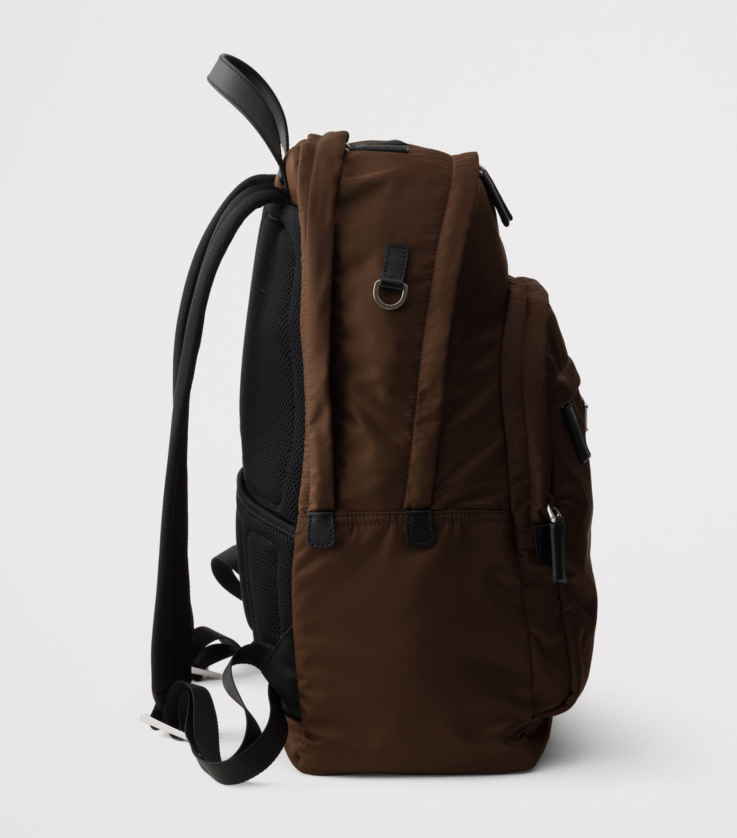 Prada Re-Nylon and Saffiano Leather Backpack Image 7