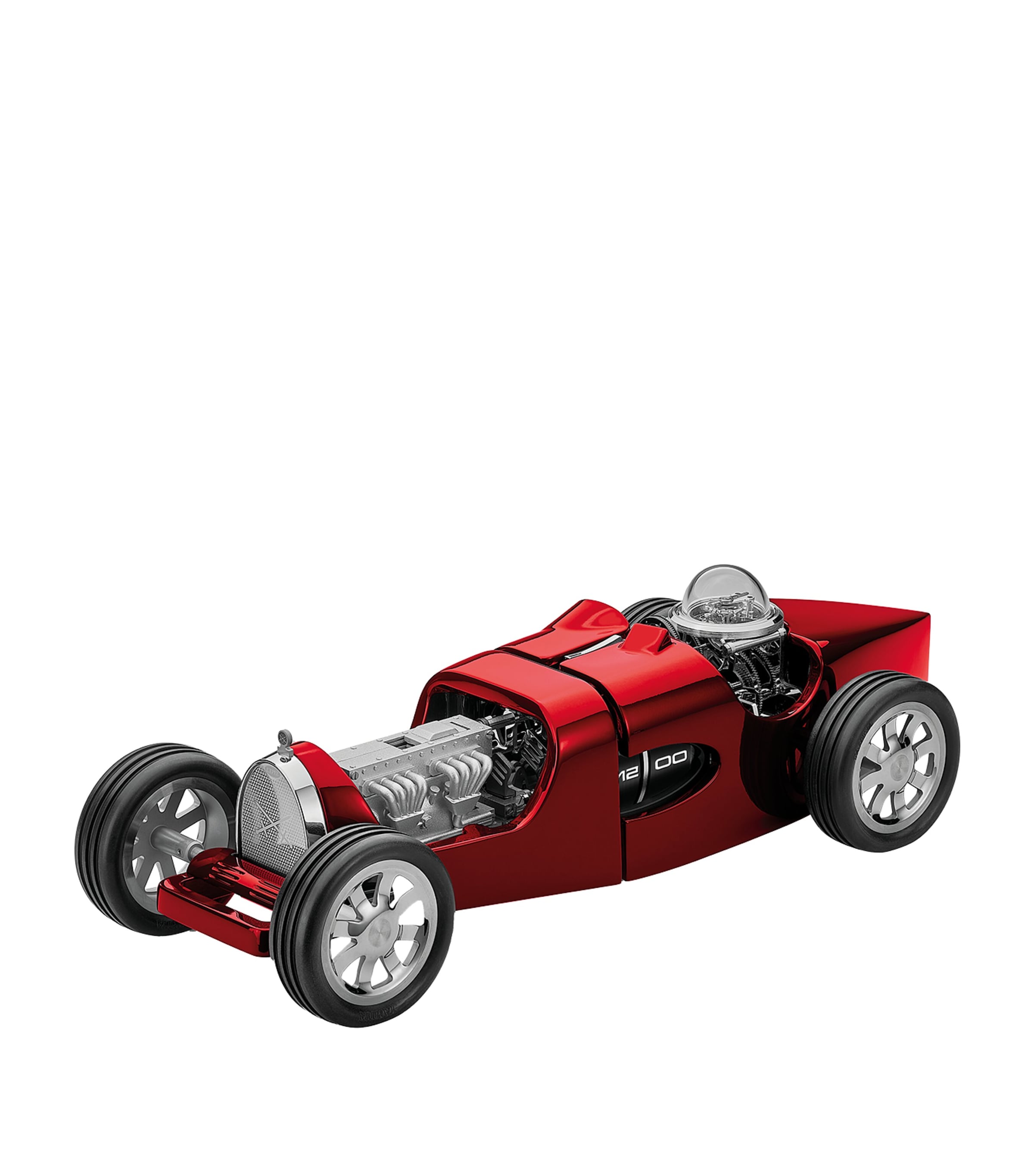 T35 Red Car Clock RED Image 1