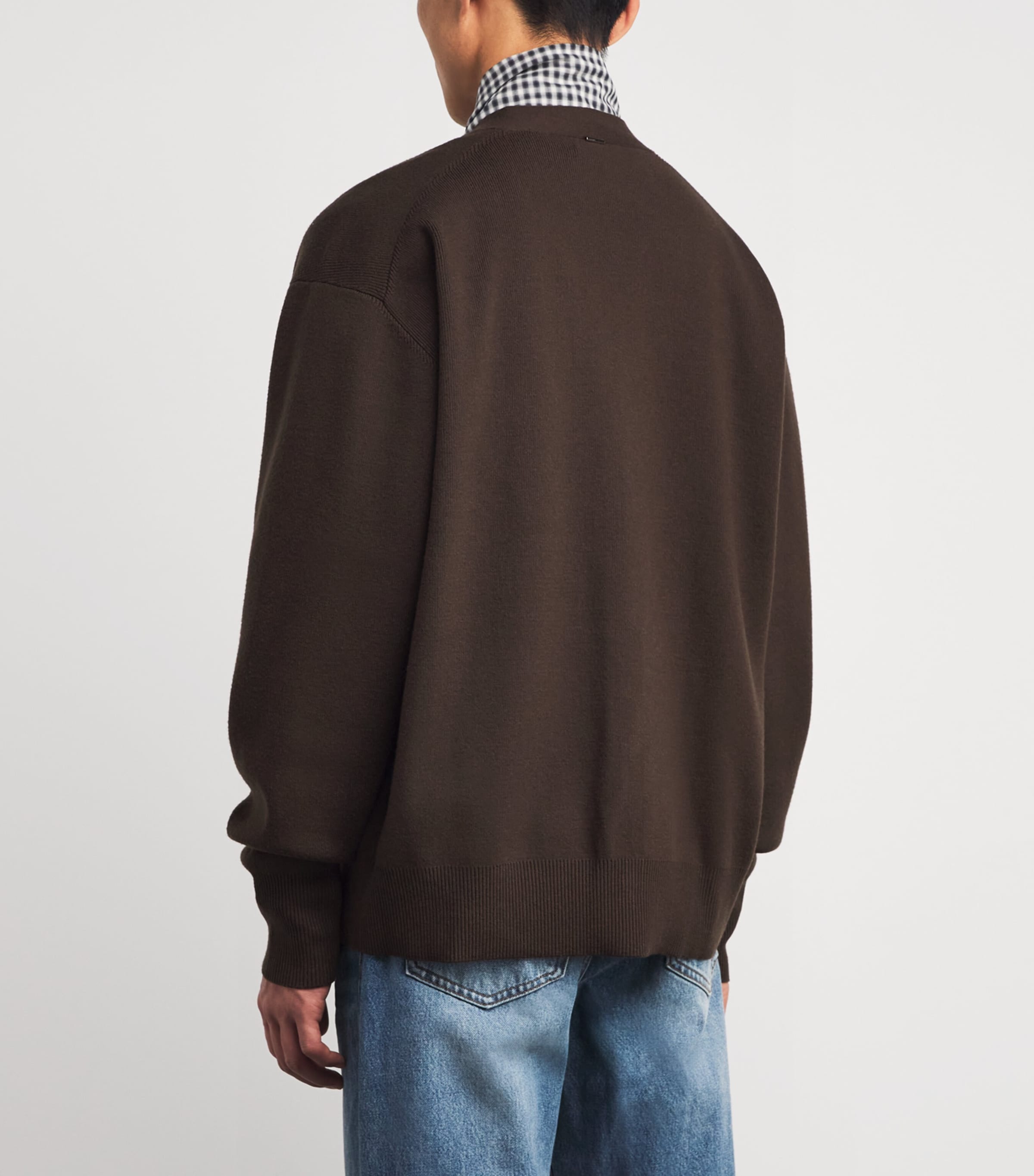 Oversized Cardigan DARK BROWN DB Image 4