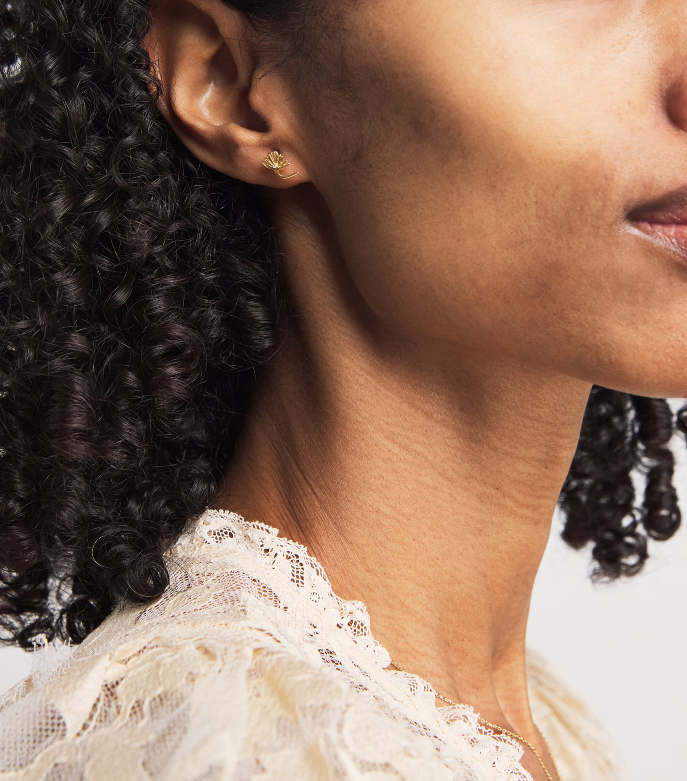 Yellow Gold and Diamond Psychedeliah Stud Earrings YELLOW GOLD Image 2