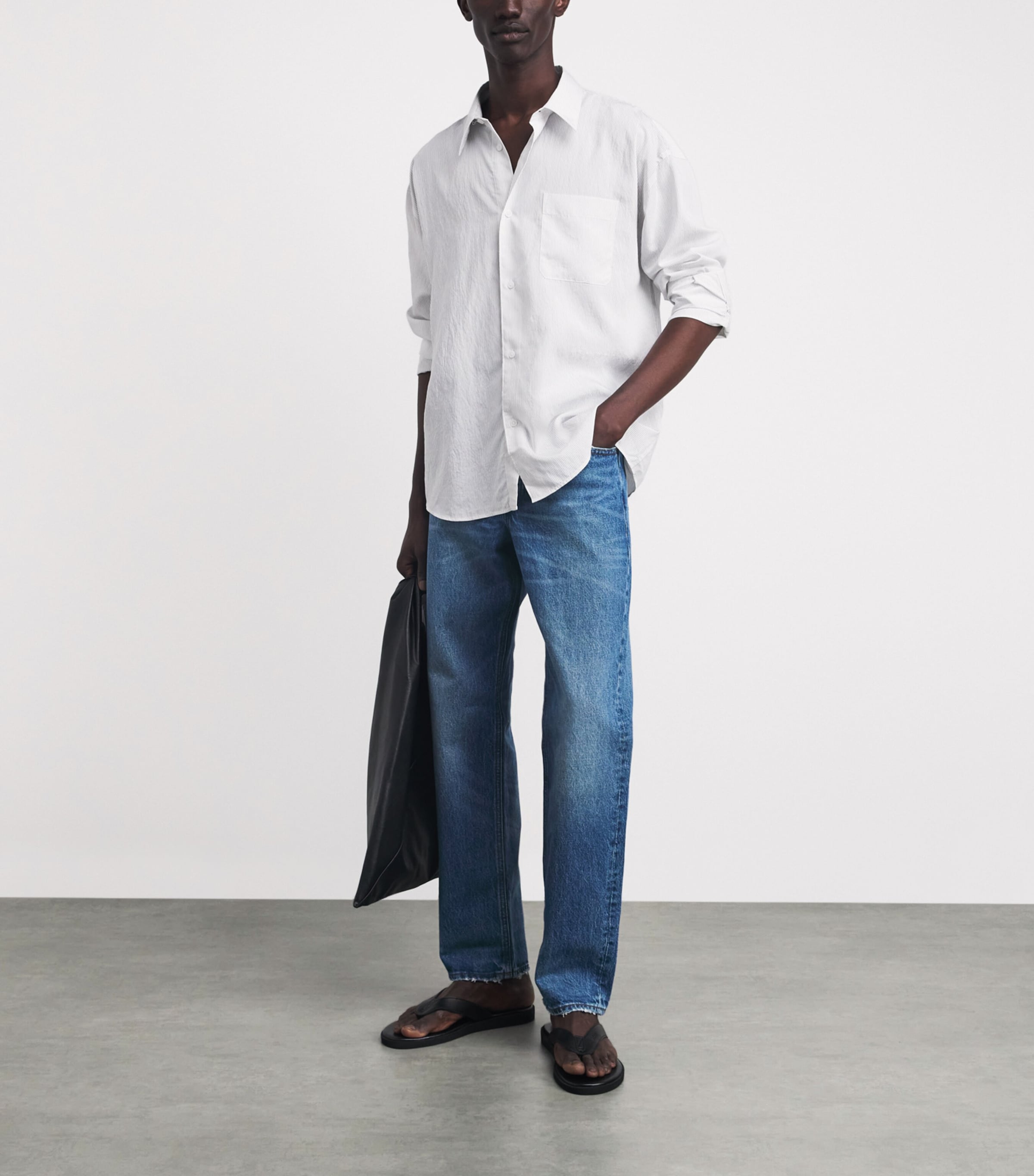FRAME Mens The Straight Jeans Outp Image 2