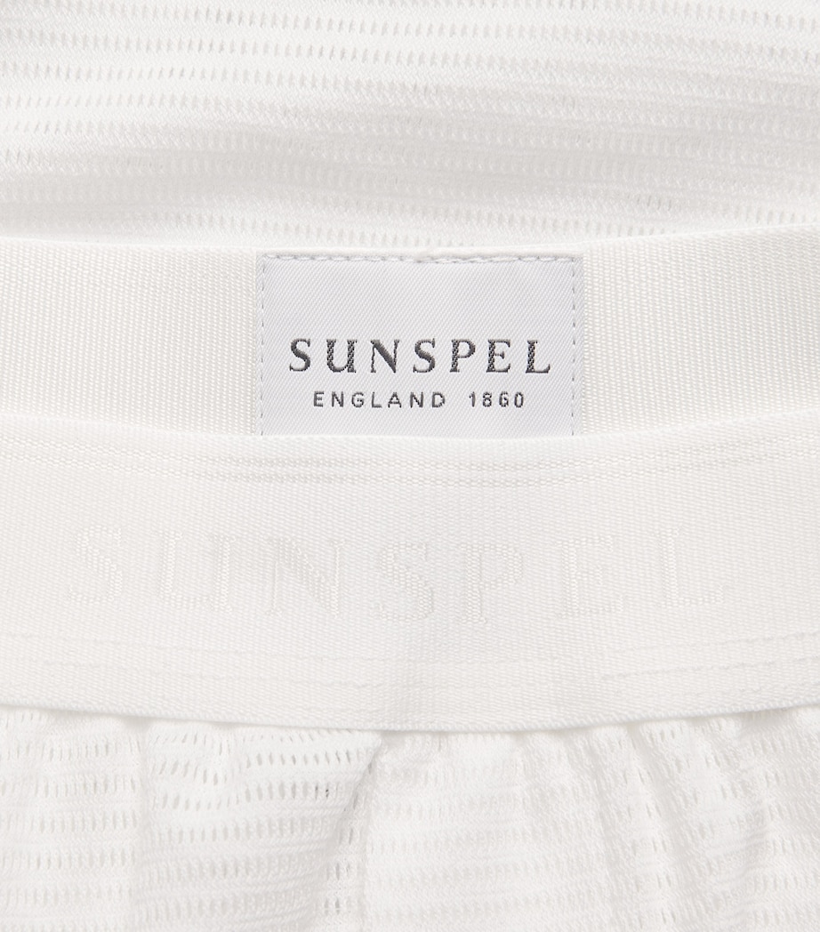 Cellular Cotton Boxer Shorts WHITE Image 5