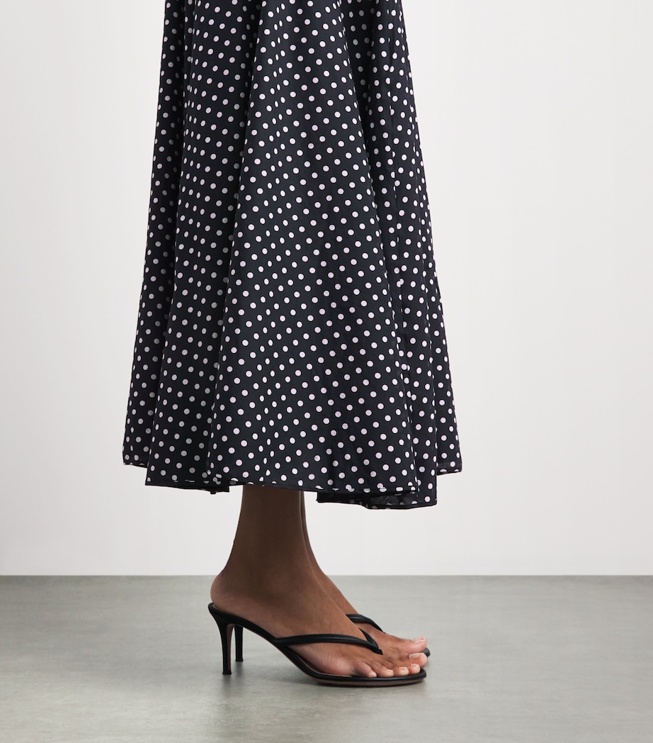 Charo Ruiz Ibiza Womens Polka Dot Senda Maxi Skirt Black Dots Image 3