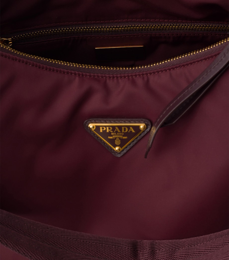 Prada Large Re-Nylon Explore Shoulder Bag Burgundy Image 4
