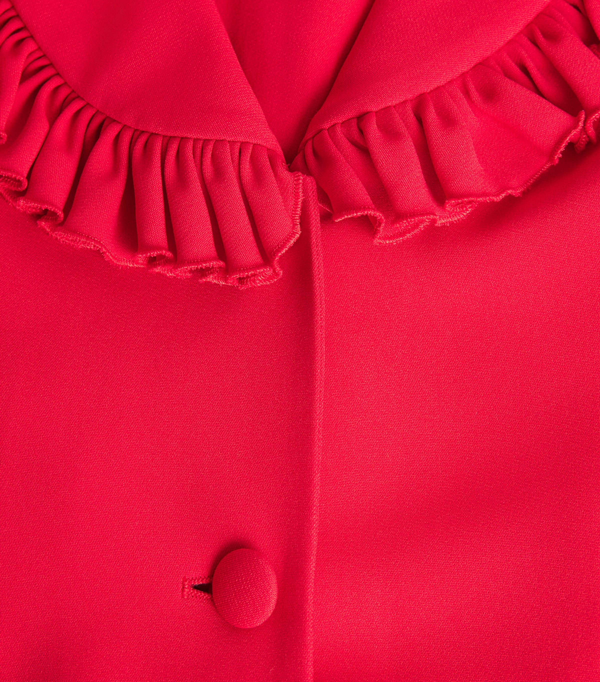 Alessandra Rich Womens Ruffled Cady Mini Dress Red Image 6