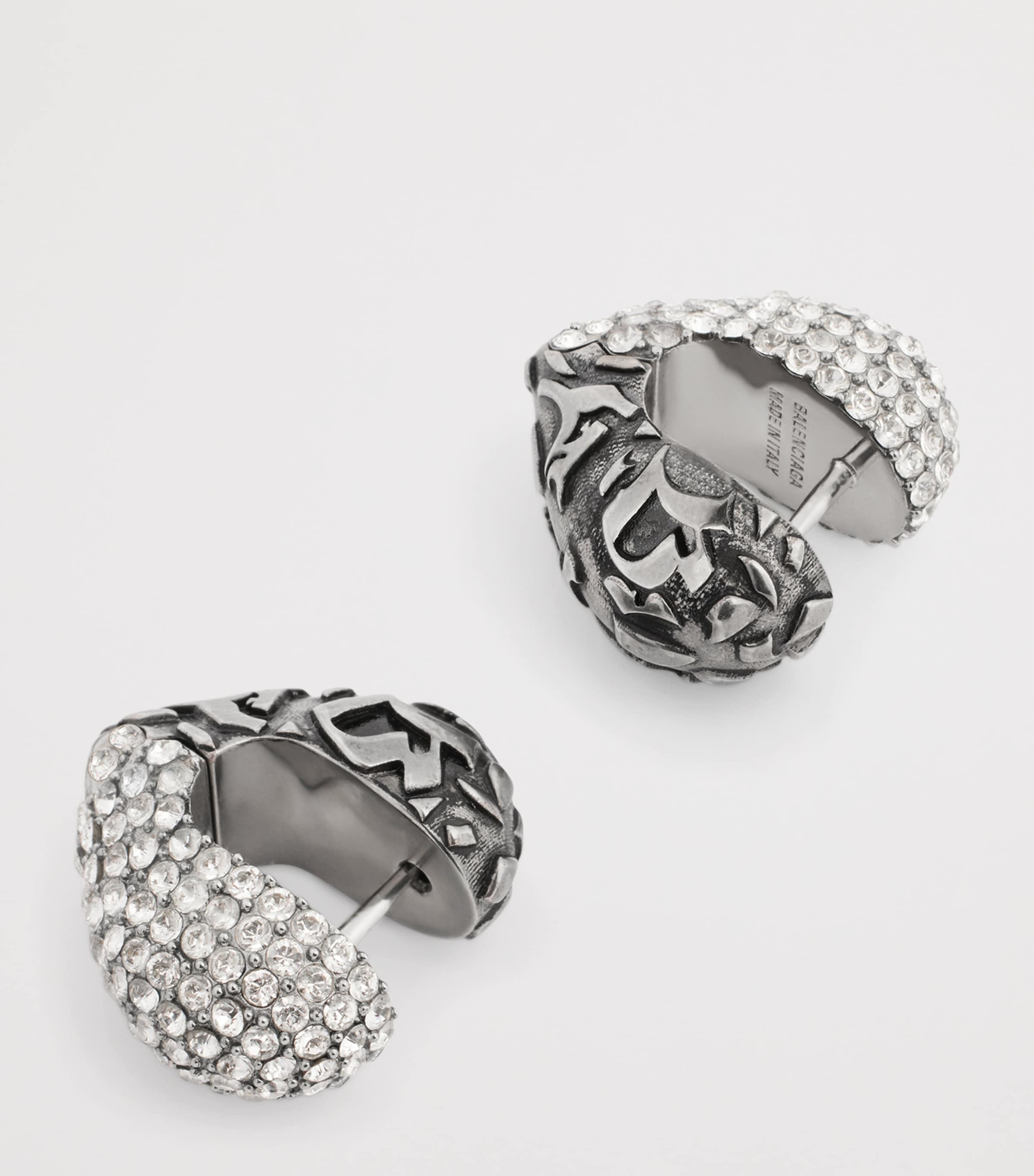 Balenciaga XS Crystal Midnight Earrings Image 3