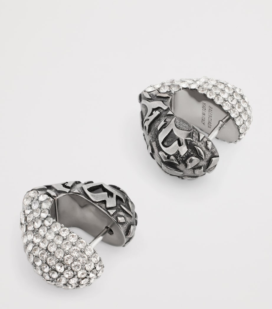 Balenciaga XS Crystal Midnight Earrings Image 3