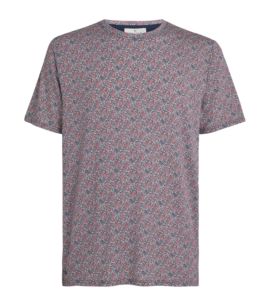 Jersey Printed Contrast T-Shirt HENRY RED Image 1