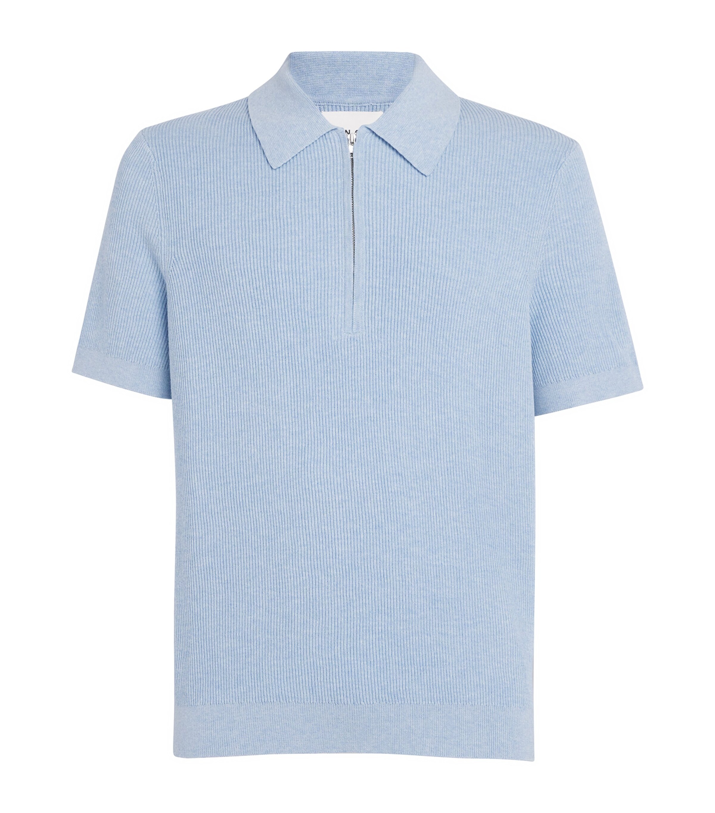 NN.07 Mens Organic Cotton Hansie Polo Sweater Cerulean Image 1