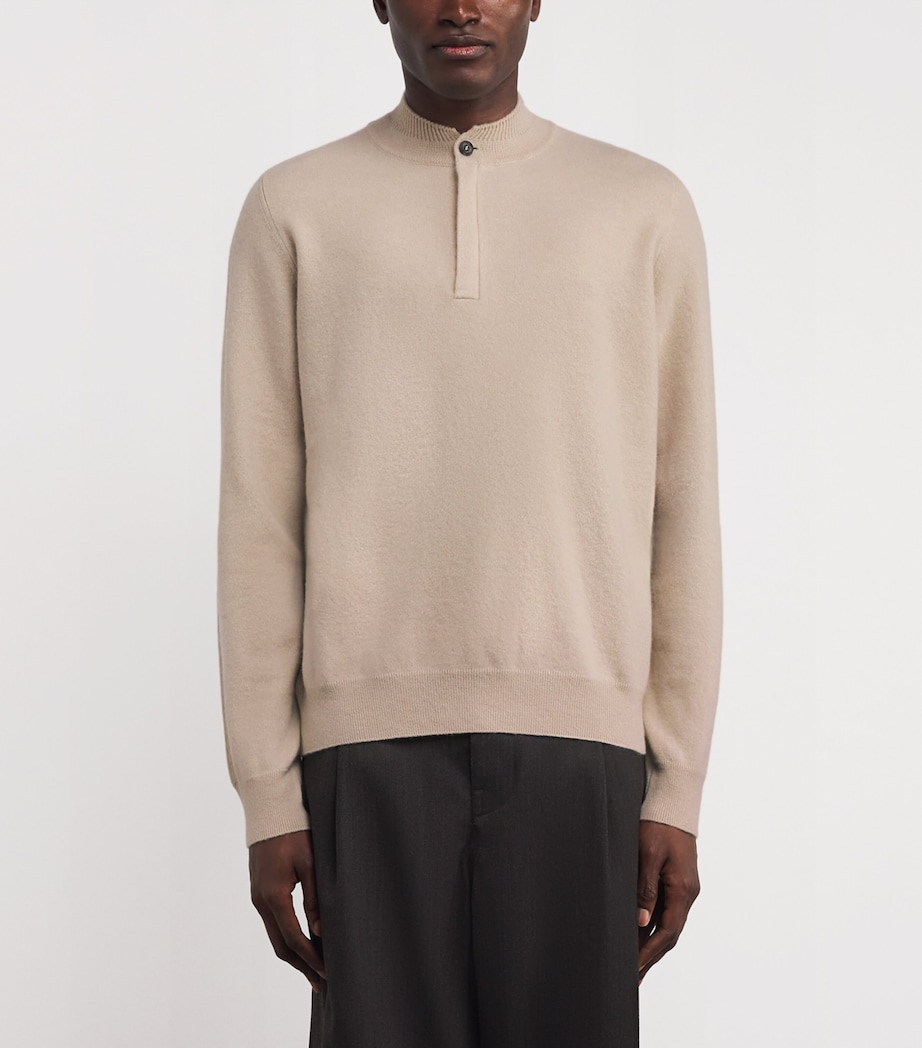 Kid Cashmere Buttoned Sweater BEIGE 80215 Image 3