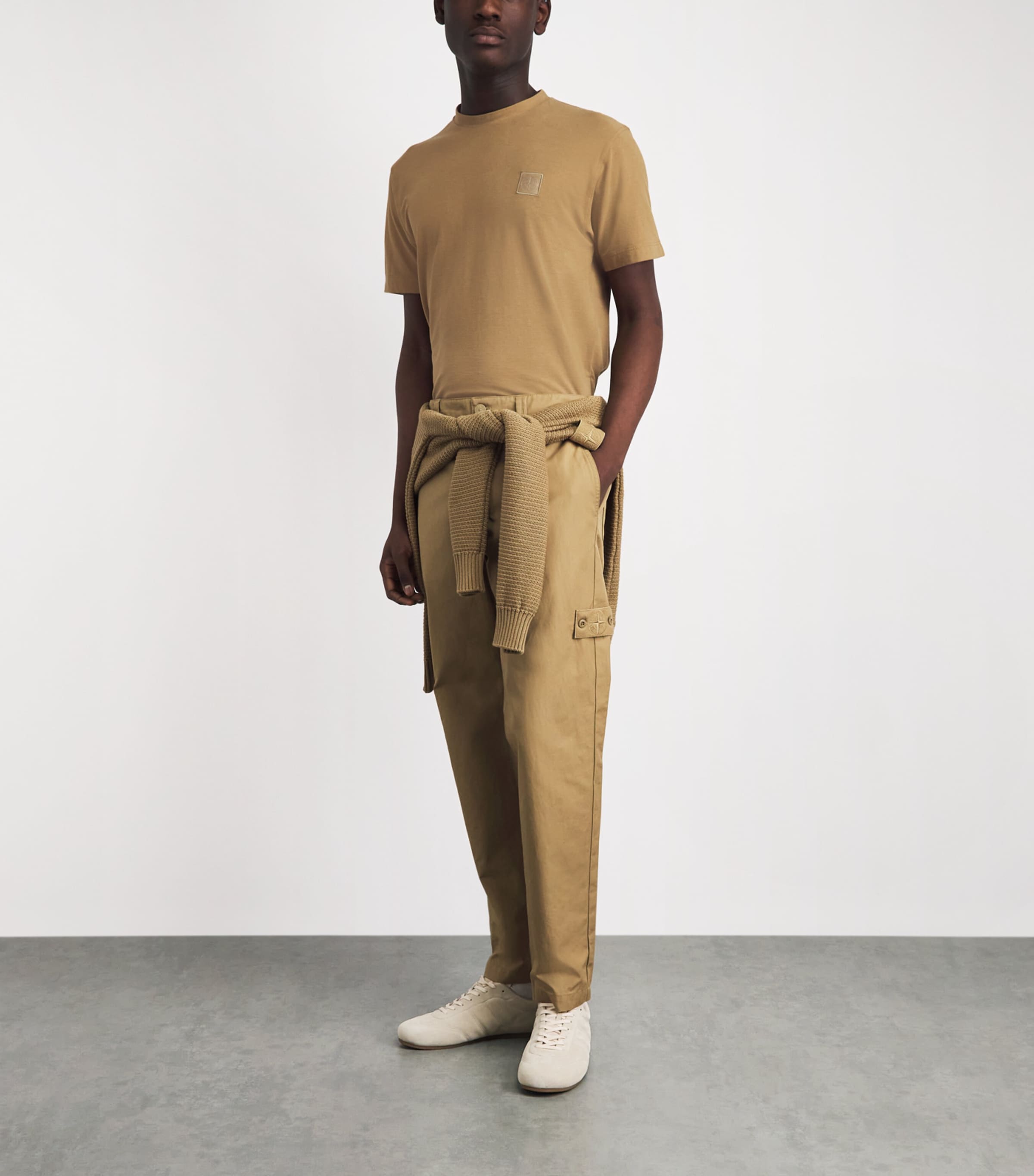Stone Island Mens Organic Cotton Ghost T-Shirt Image 2