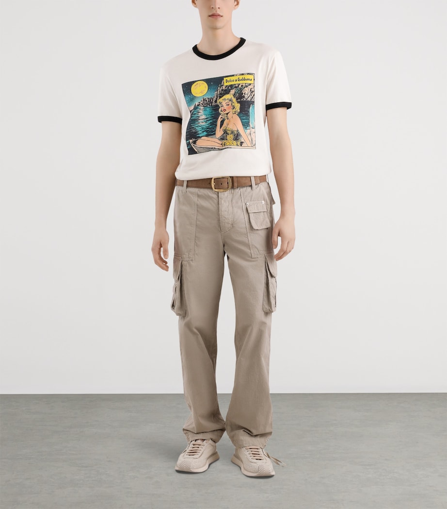 Cotton Ringer T-Shirt A4567-CREAM Image 2