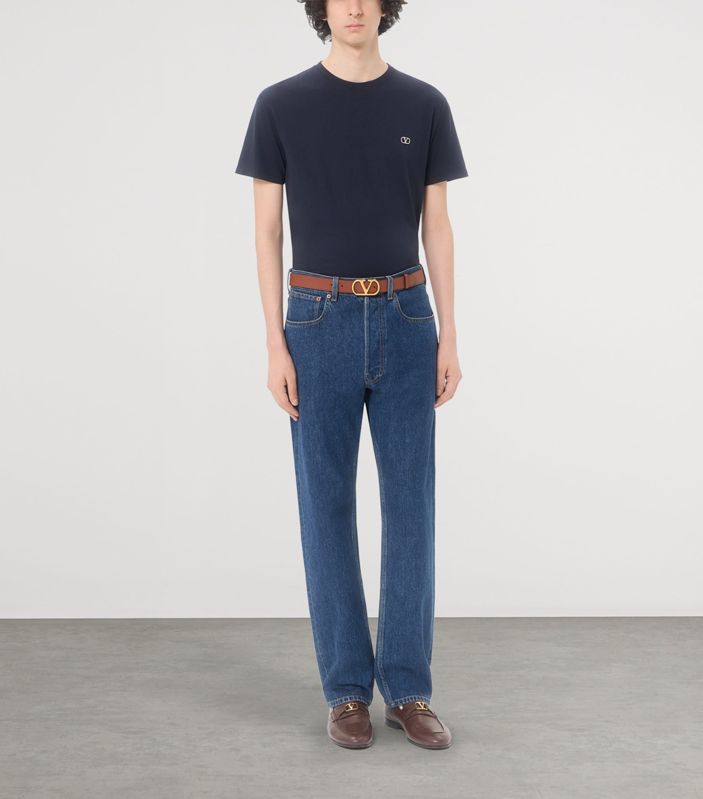 Valentino Mens Cotton VLogo T-Shirt Image 2
