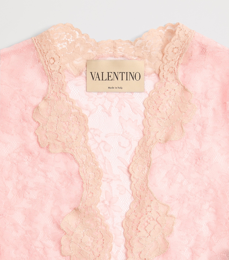 Valentino Womens Stretch Lace Bodysuit Image 8