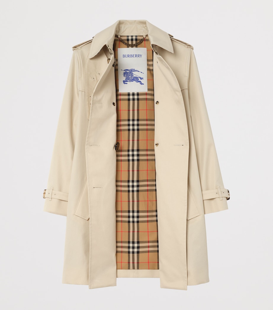 Burberry Womens Cotton Summerside Trench Coat Stone Beige Image 2