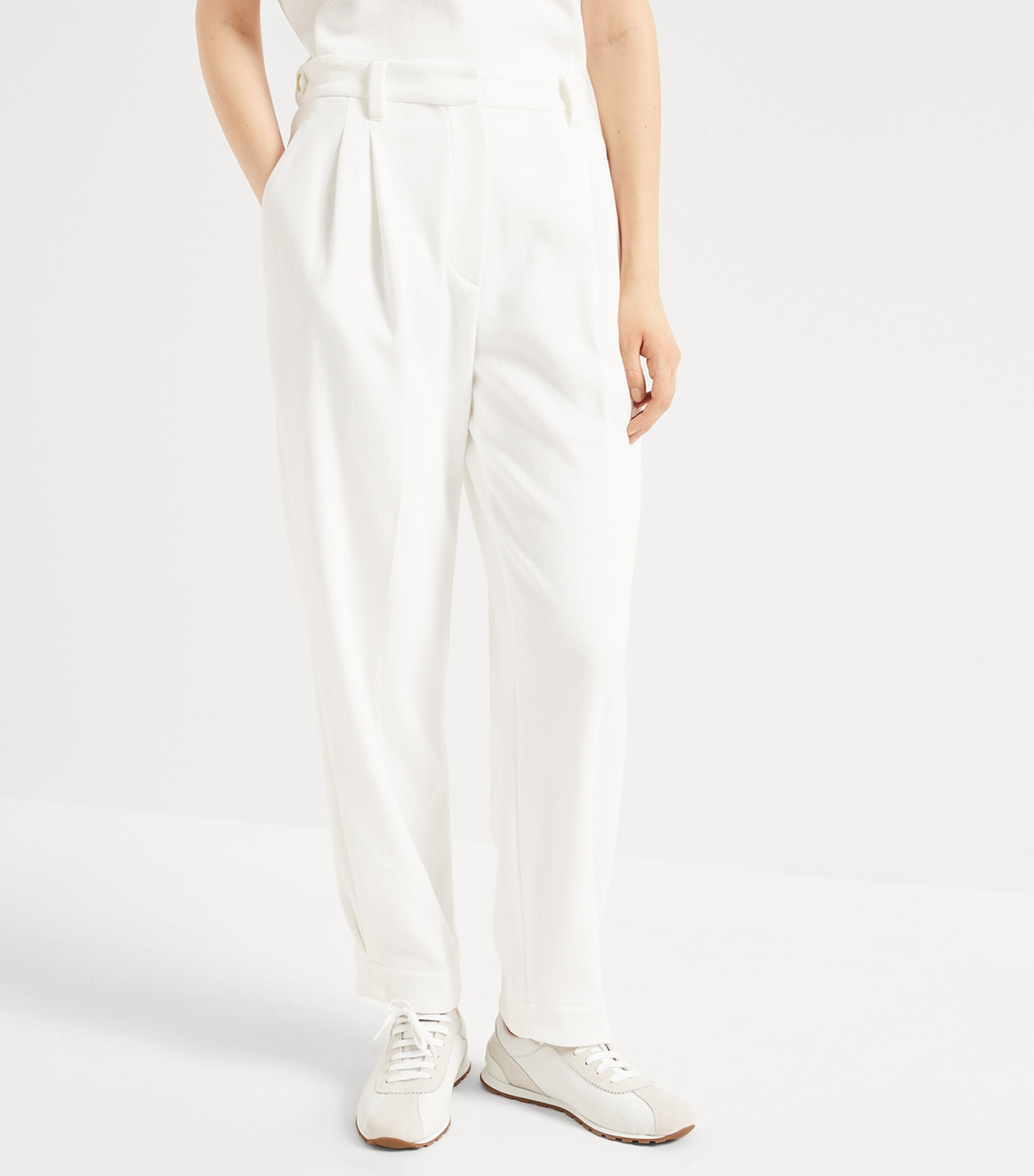 Techno Cotton Piqué Sartorial Trousers C7220 Image 3