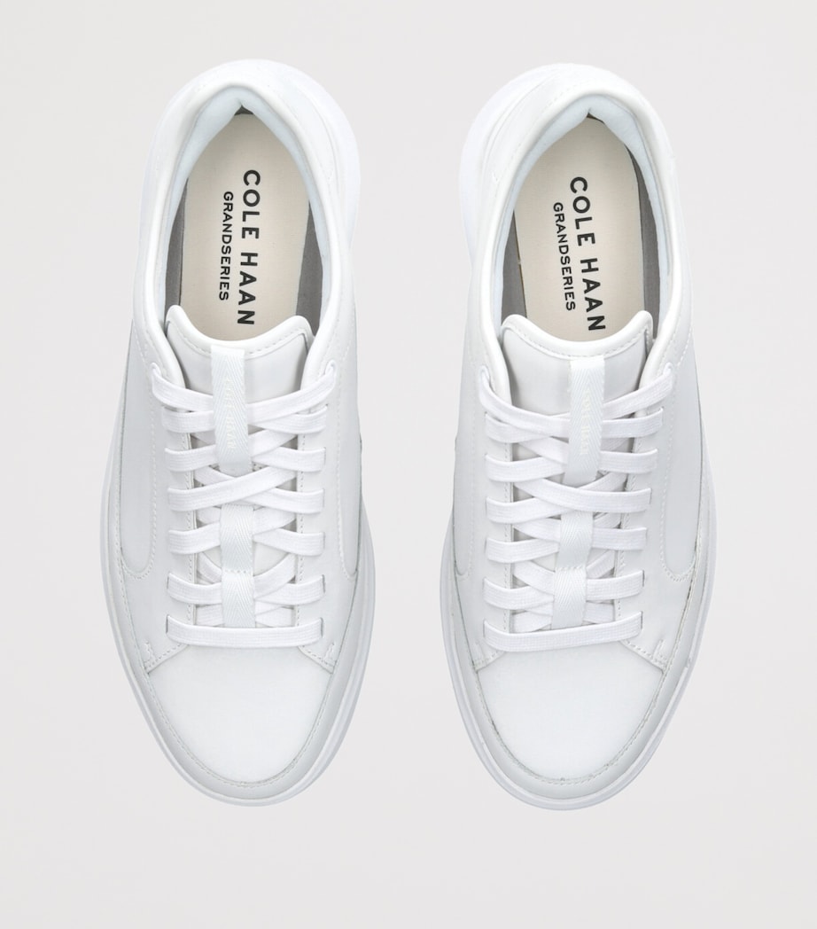 Leather GrandPrø All Day Court Sneakers WHITE/COMB Image 4