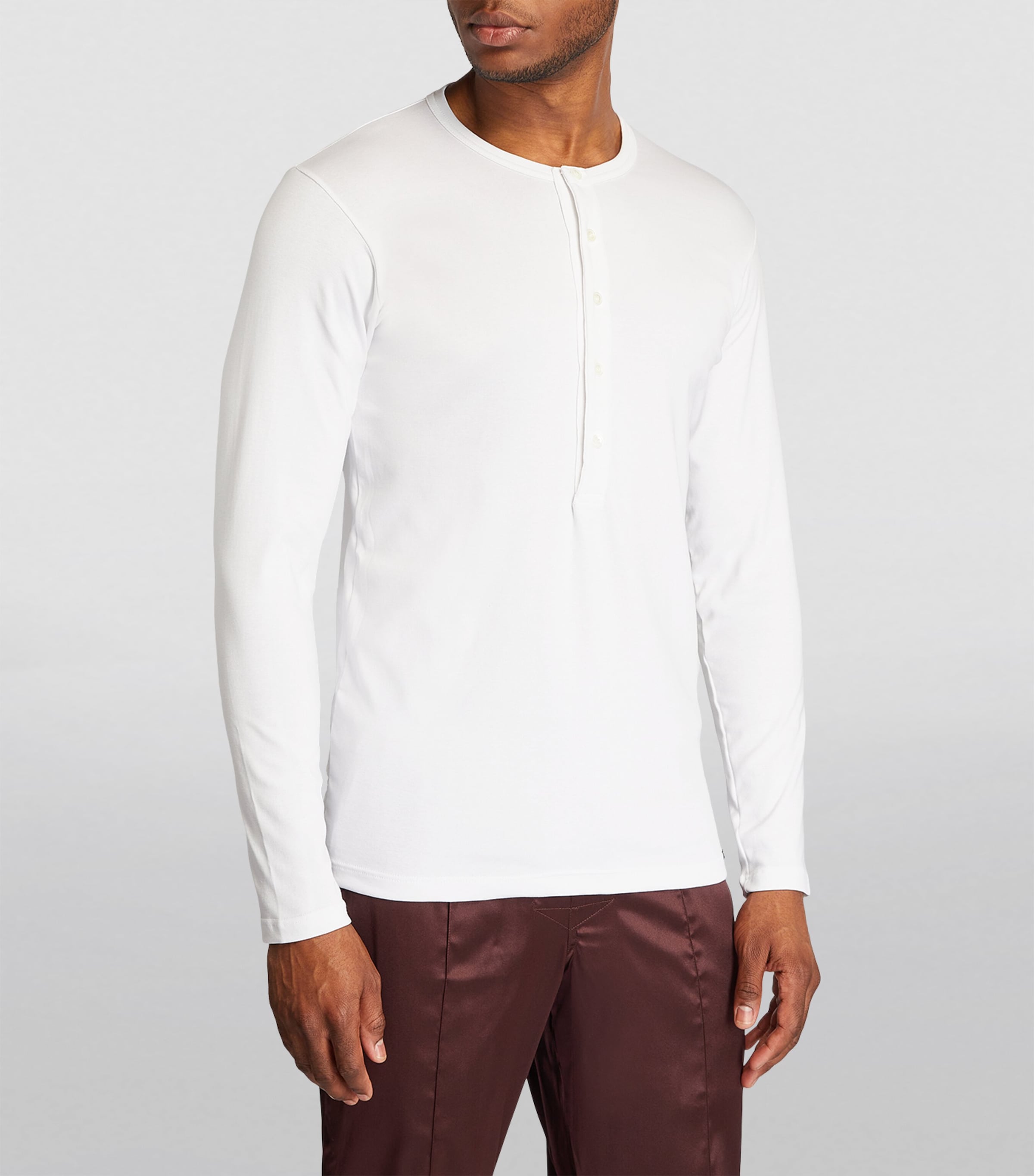TOM FORD Henley Lounge Shirt | Men Clothing | Nightwear | Loungewear | T-Shirts | Long Sleeve T-Shirts | Designers | Tom Ford TOM FORD Henley Lounge Shirt | Men Clothing | Nightwear | Loungewear | T-Shirts | Long Sleeve T-Shirts | Designers | Tom Ford