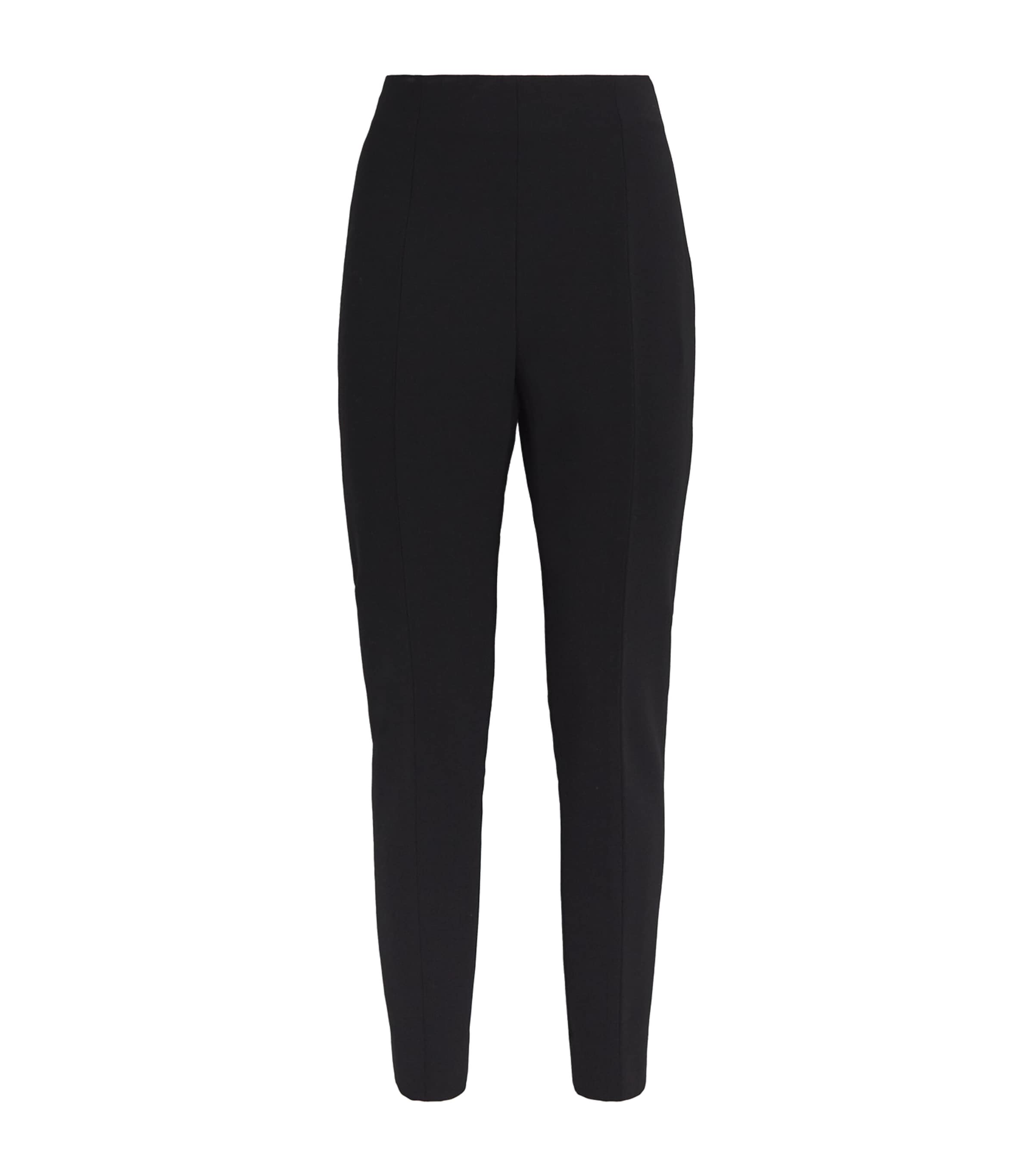 Carolina Herrera Stretch-virgin Wool Emilie Trousers In Black