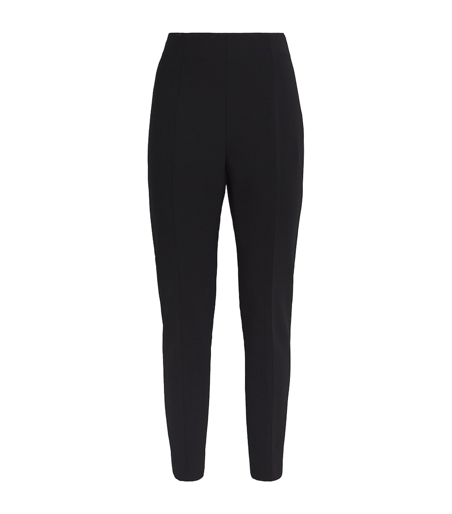 Stretch-Virgin Wool Emilie Trousers 001 BLACK Image 1