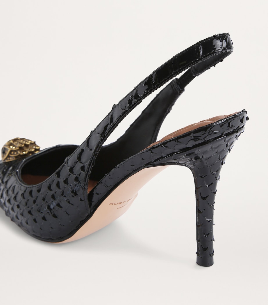 Snake-Effect Belgravia Slingback Pumps BLK/OTHER Image 2