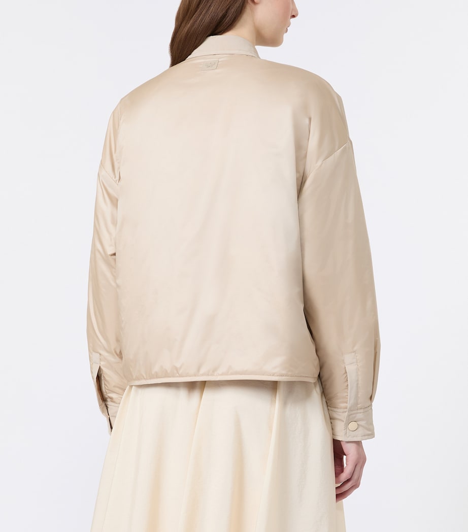 Weekend Max Mara Womens Quilted Reversible Jacket Sand Image 3
