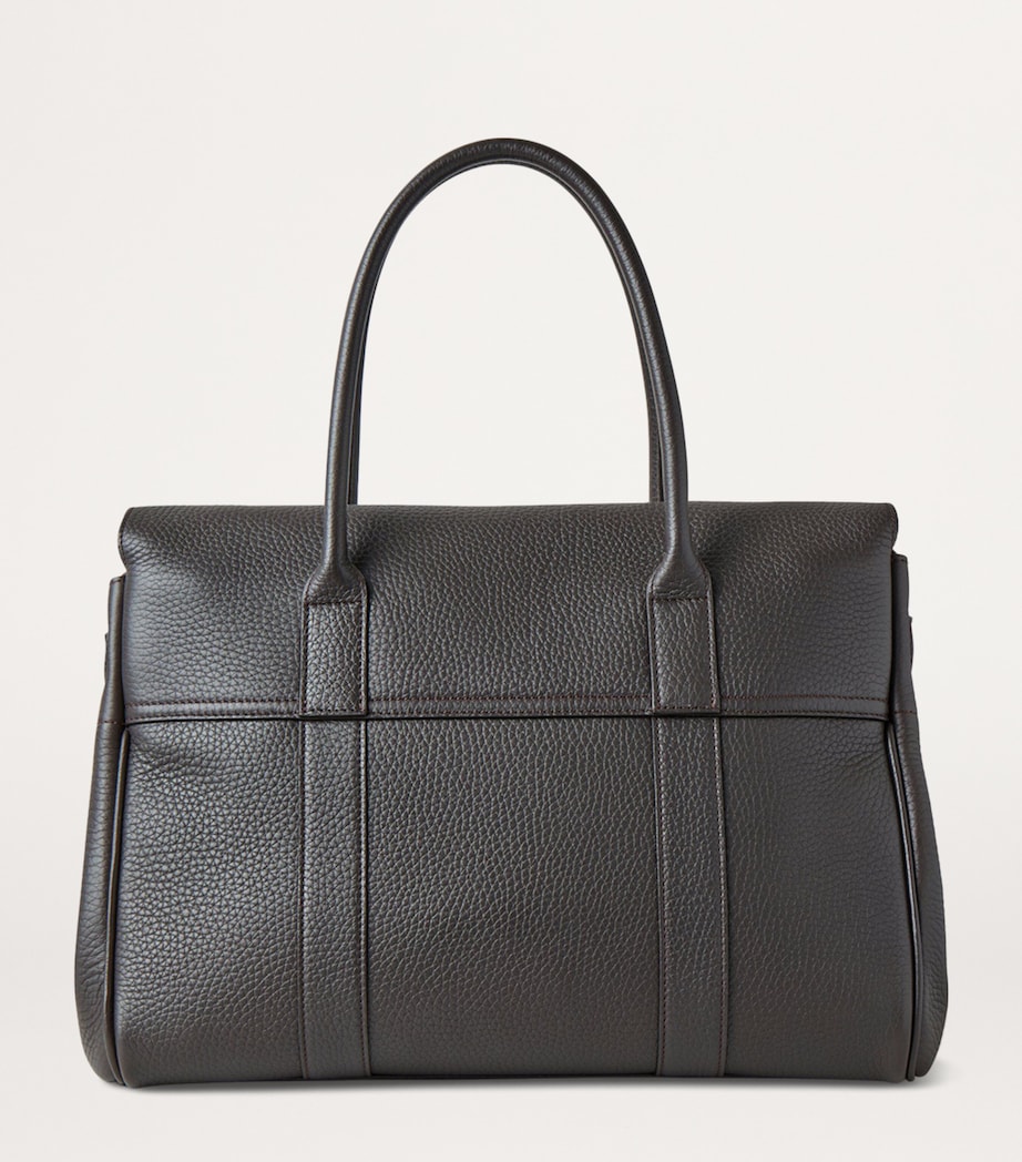 Leather Bayswater Top-Handle Bag EBONY Image 3