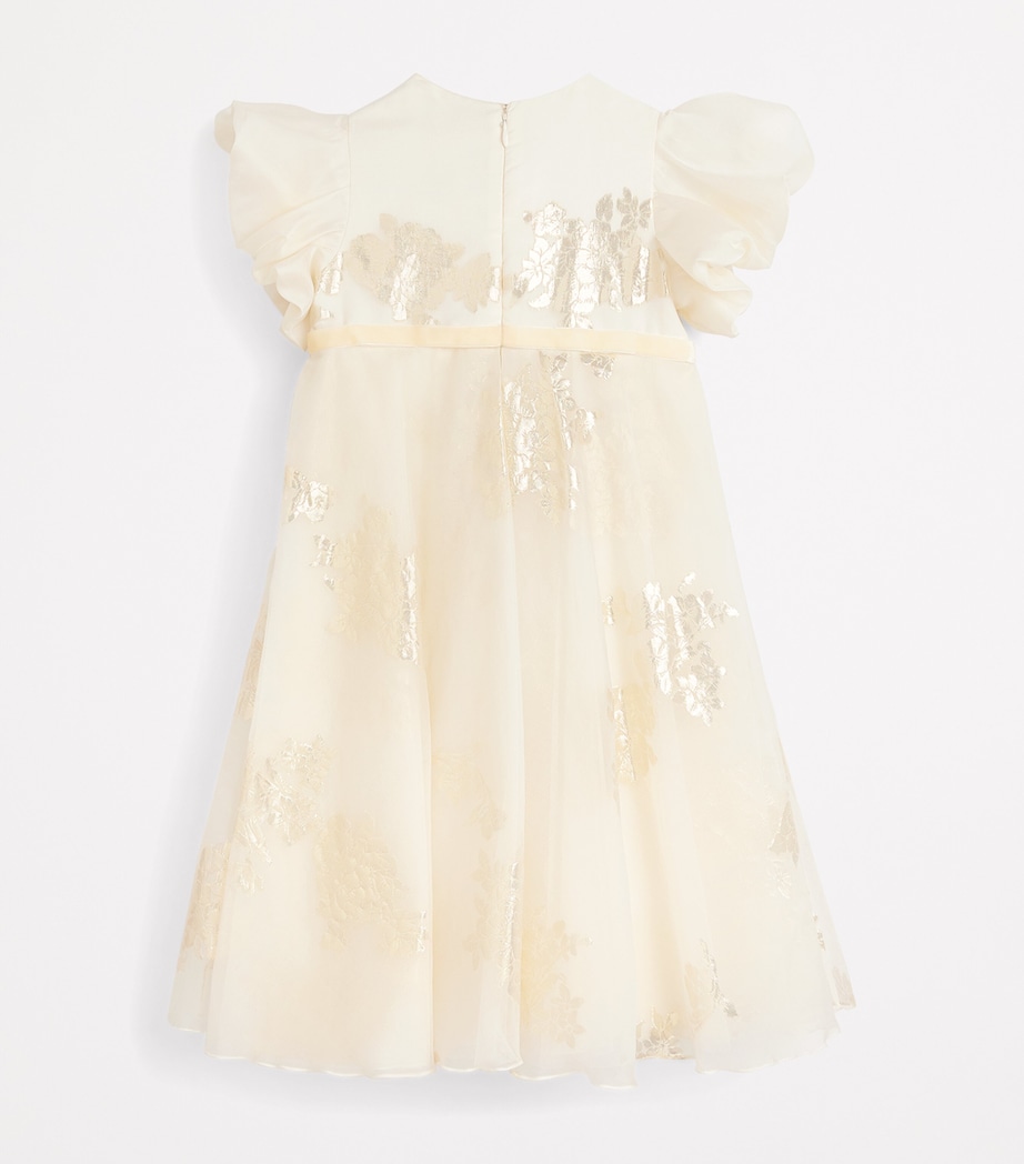 Silk-Blend Embellished Gemma Dress (2-14 Years) IVORY Image 2