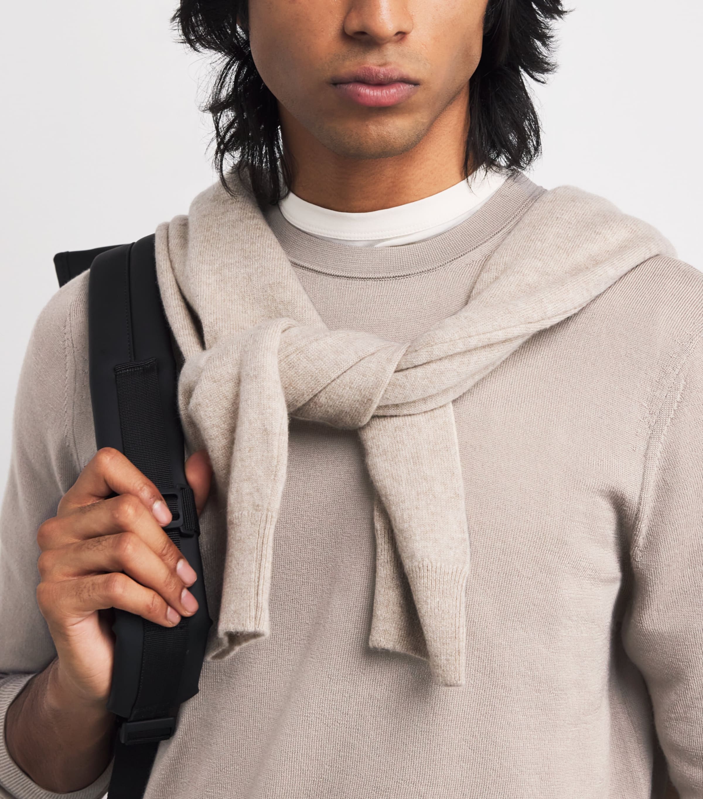 Virgin Wool Ole Sweater 812-MOON ROCK Image 6