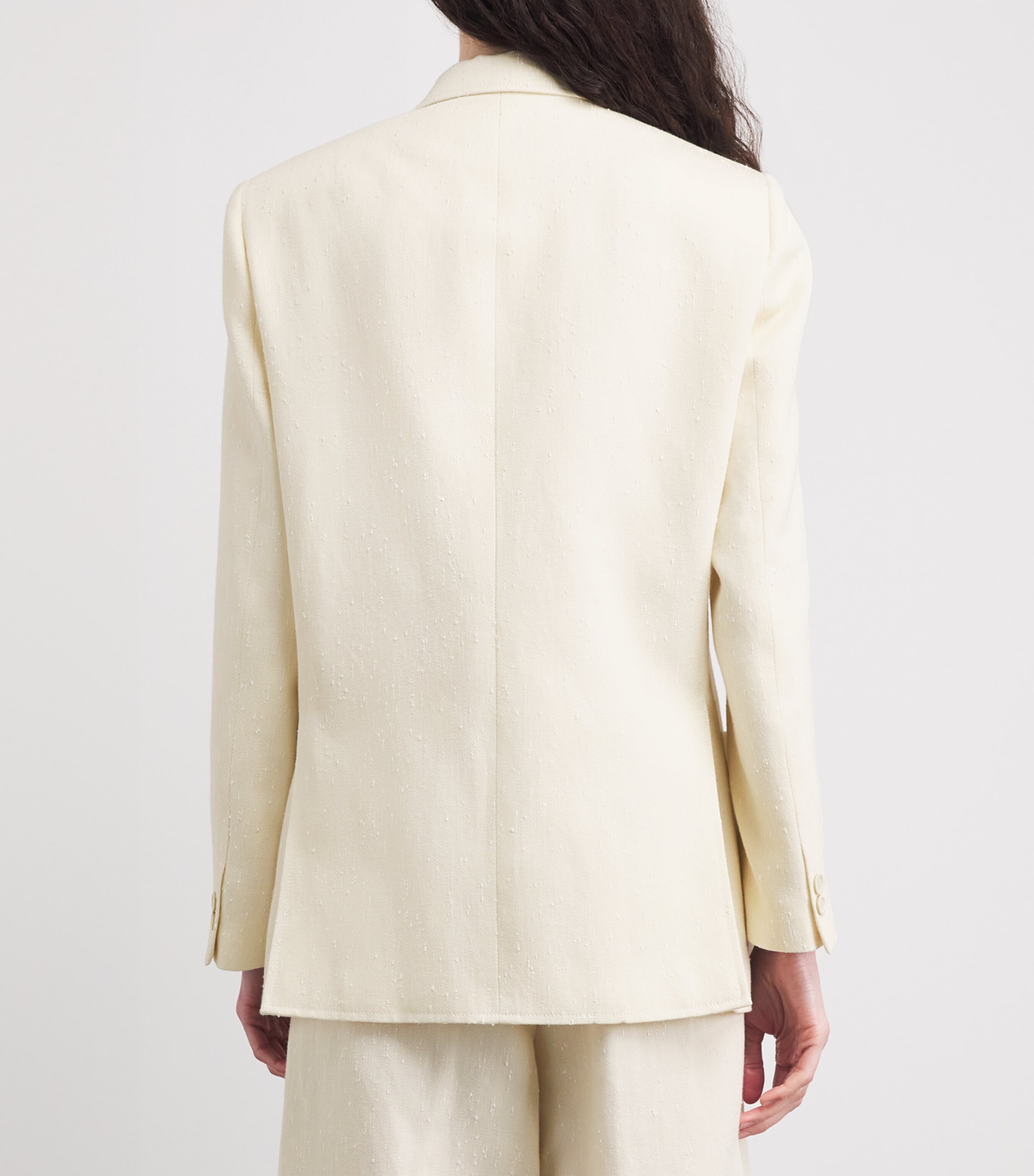 Fabiana Filippi Womens Embroidered Double-Breasted Blazer Burro Image 5