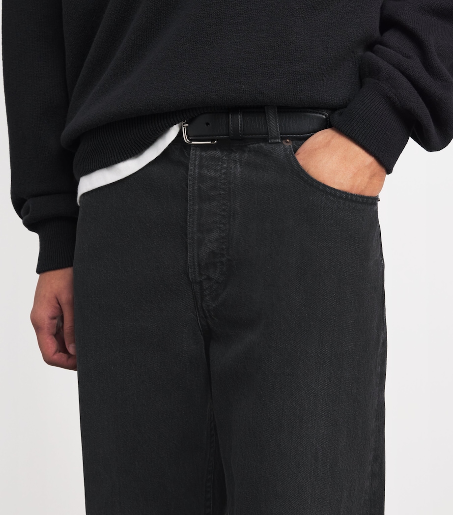 The Row Mens Tarino Cotton Jeans Black Image 5