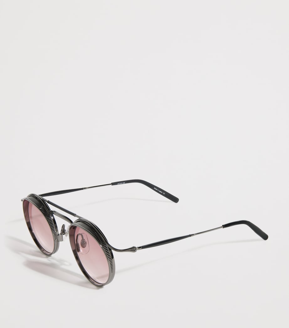 Matsuda 2903H Cross-Bar Sunglasses Ruthenium Pink Image 3