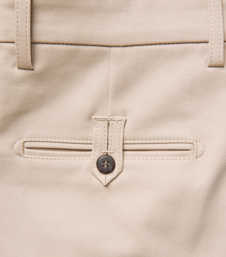 Stretch-Cotton Tapered Trousers SABBIA Image 5