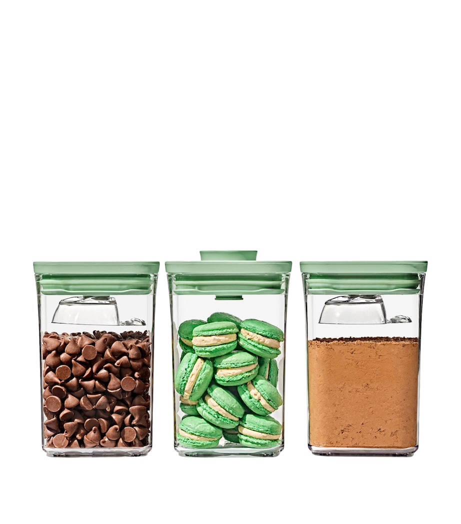 Set of 3 POP Containers GREEN Image 3