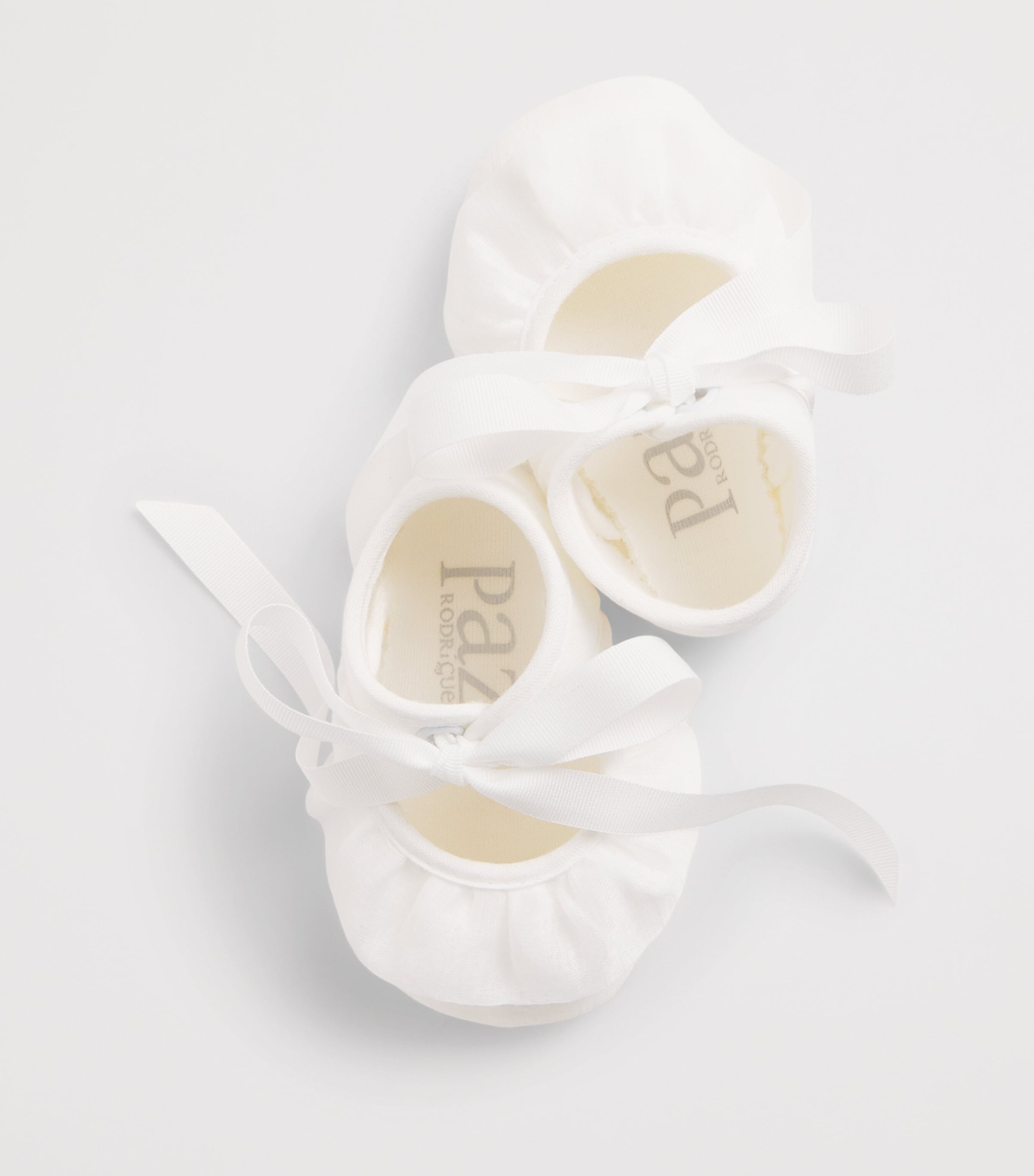 Paz Rodriguez Bow-Detail Flat Shoes Cream Image 5